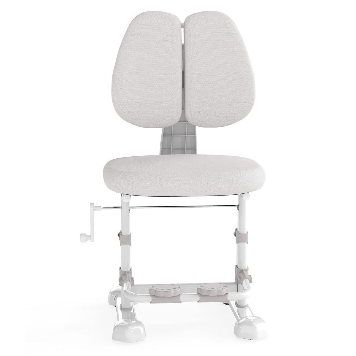 Kids Study Chair with Adjustable Double Backrest and Footrest