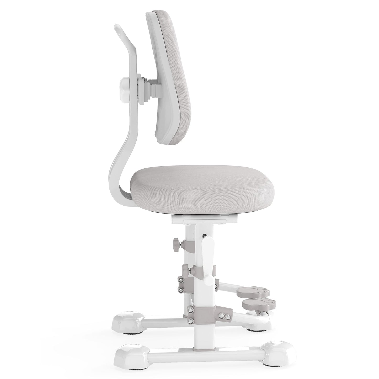 Kids Study Chair with Adjustable Double Backrest and Footrest