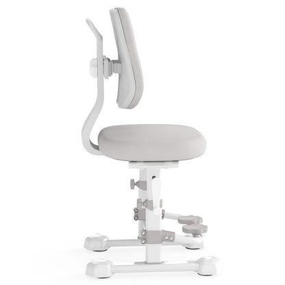 Kids Study Chair with Adjustable Double Backrest and Footrest