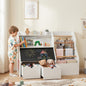 Kids Toy Storage Organizer with Flip-Up Blackboard