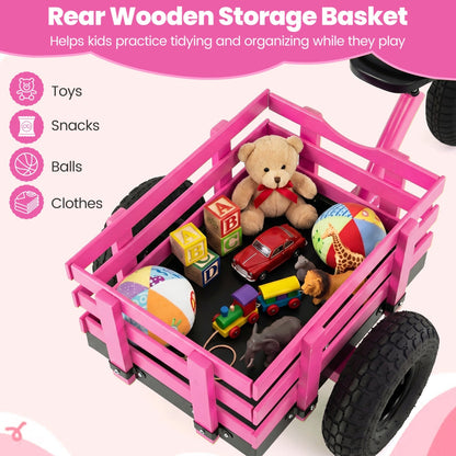 Kids Tricycle with 15-Inch Inflatable Rubber Tires