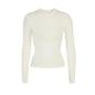 Solid Color Women's Long Sleeve Tight T-shirt High Quality Cotton Fabric Soft and Comfortable Round Neck Top