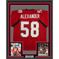 Framed Autographed/Signed Kwon Alexander 35x39 Tampa Bay Red Football Jersey JSA COA