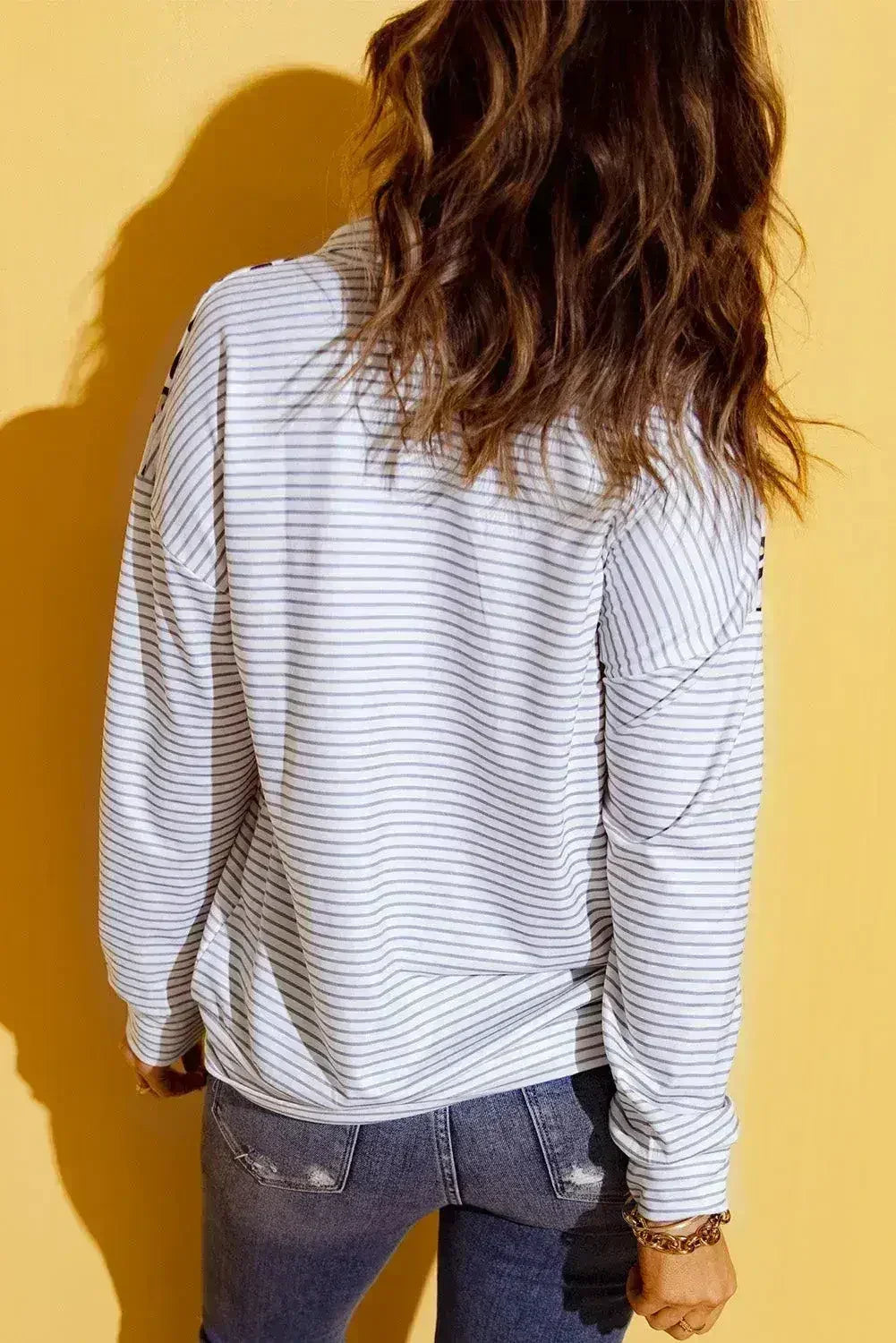 Leopard Striped Sweatshirt