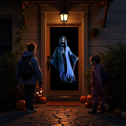 HoliScapes® USB Projector Kit - Legends of Halloween + Projector + 48" x 72" Projection Screen