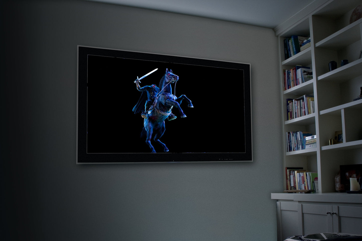 AtmosFX Halloween Digital Decoration USB - Legends of Halloween + 48" x 72" Projection Screen