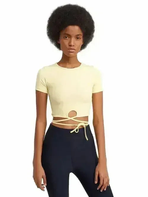 Lace Up Crop Top