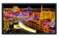 Professionally Framed Las Vegas Nevada Skyline High-Resolution Panoramic Photo 12x22 Wall Art