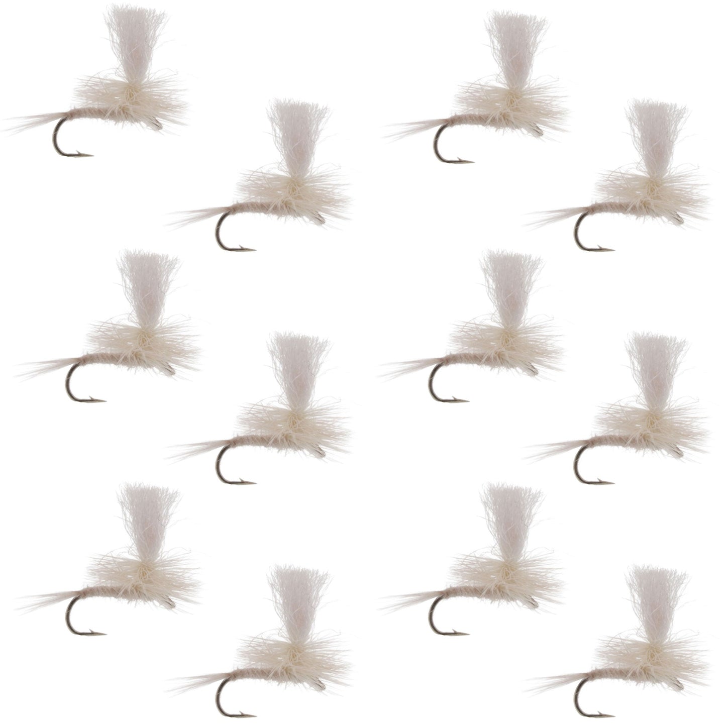 Parachute Light Cahill Classic Trout Dry Fly Fishing Fly - 1 Dozen Hook Size 18