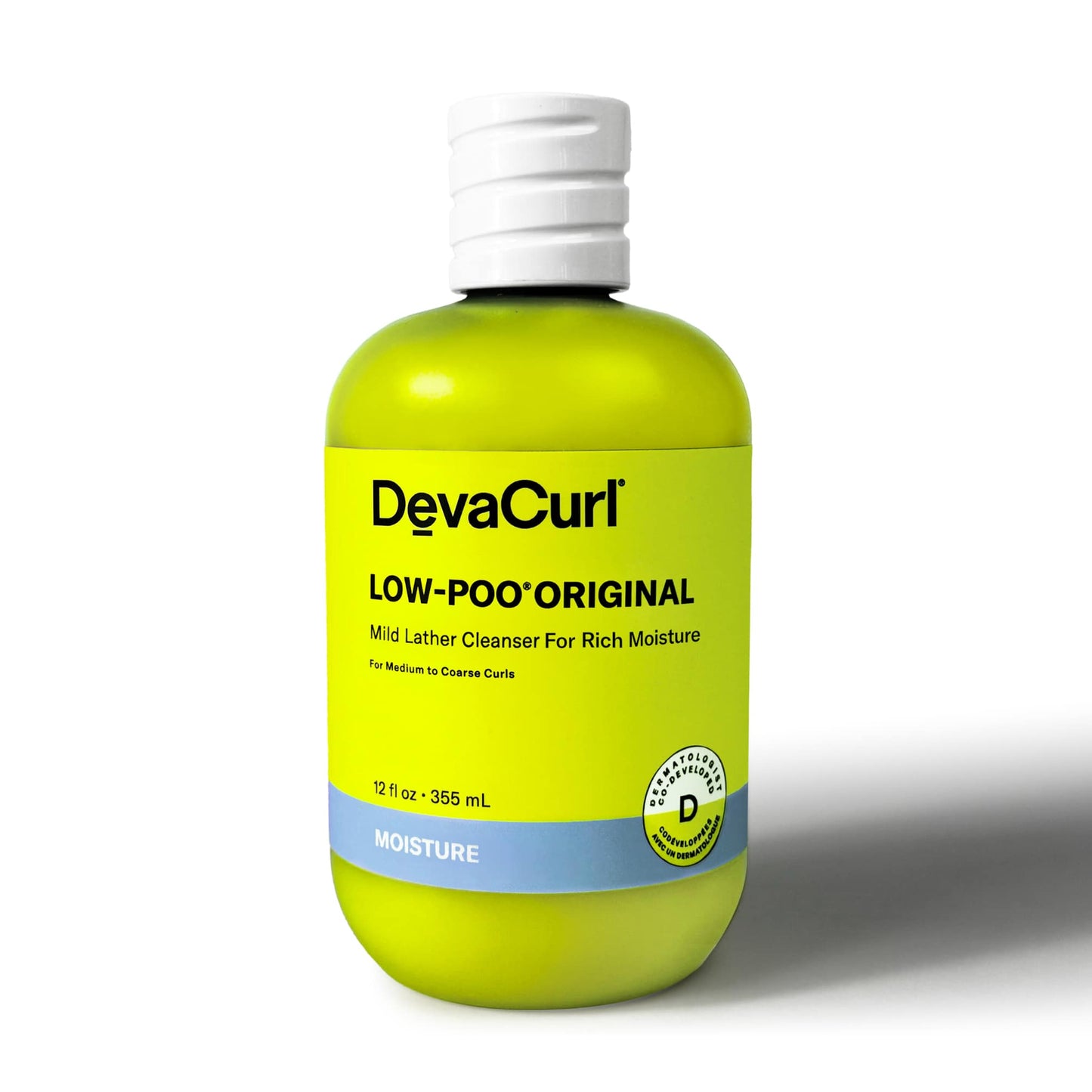 DevaCurl Low Poo Mild Lather Cleanser Curly Hair Shampoo, 32 oz