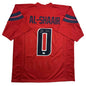 Autographed/Signed Azeez Al Shaair Houston Red Football Jersey Beckett BAS COA