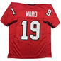 Autographed/Signed Hines Ward Georgia Red College Football Jersey Beckett BAS COA