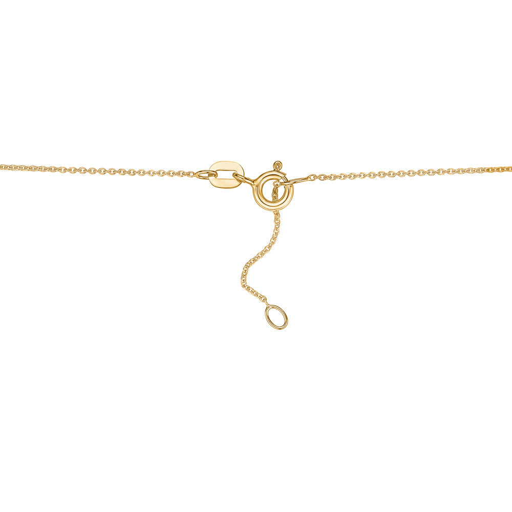 14k Solid Yellow Gold Cable Link Chain Made in Germany Width 0.9mm Length 16"