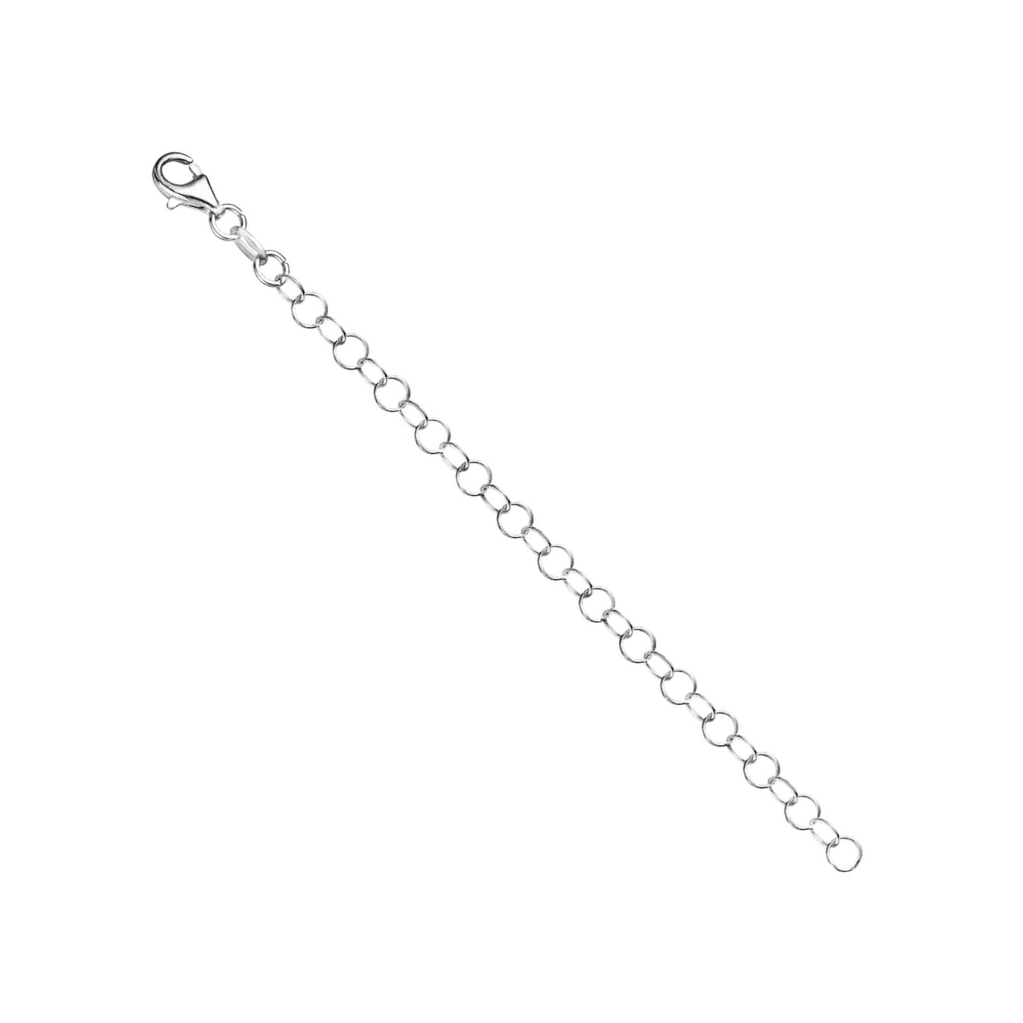 Chain Extender for Necklace Sterling Silver Rolo Italy