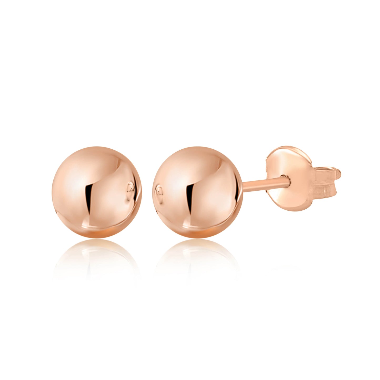 Gold Ball Stud Earrings for Women and Girls