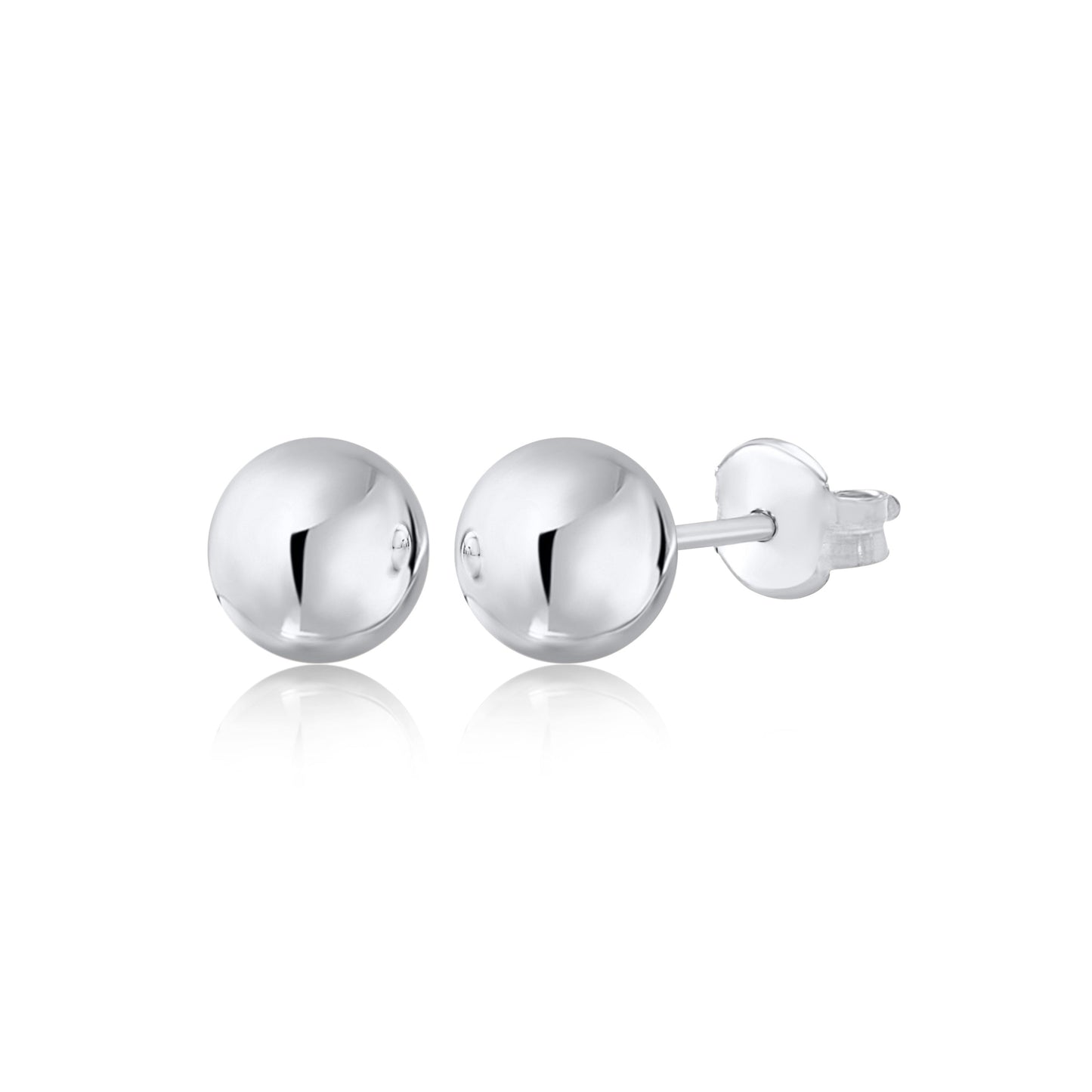 Gold Ball Stud Earrings for Women and Girls