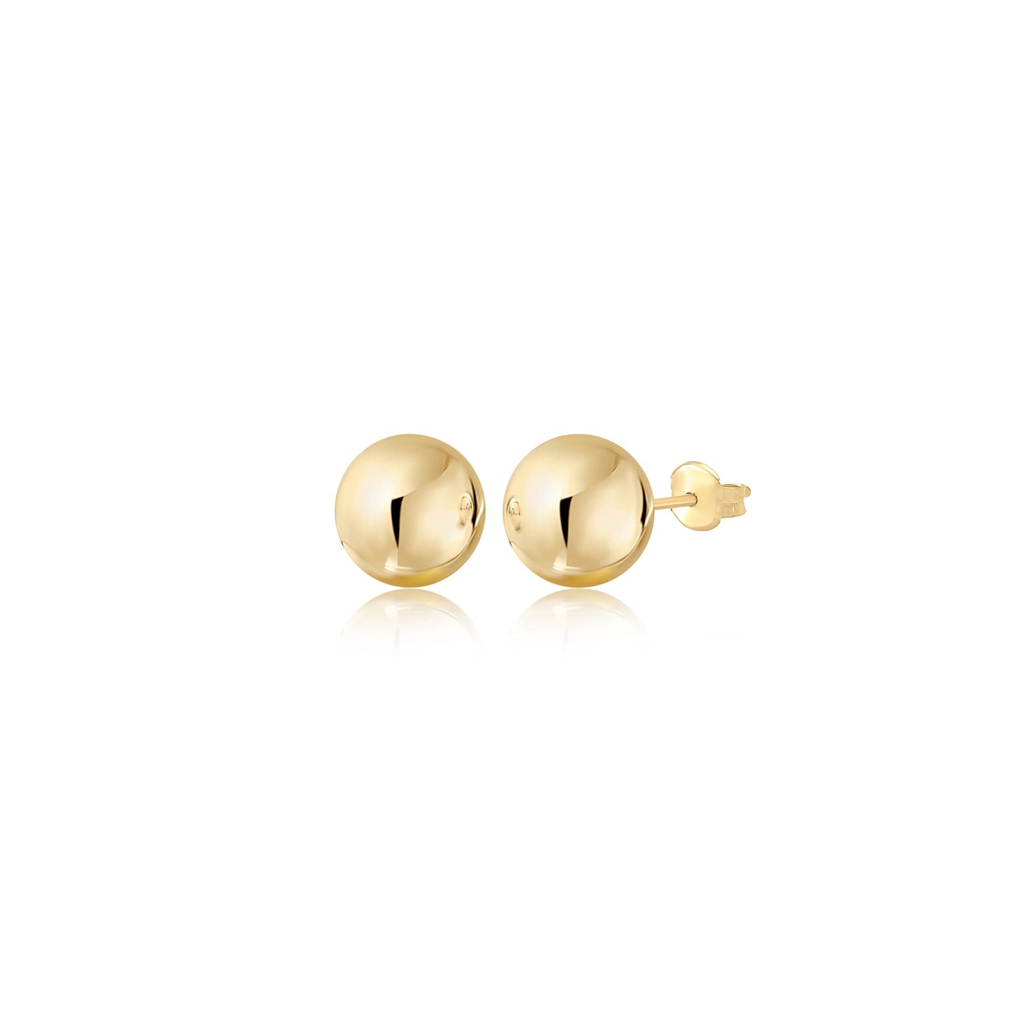 Gold Ball Stud Earrings for Women and Girls