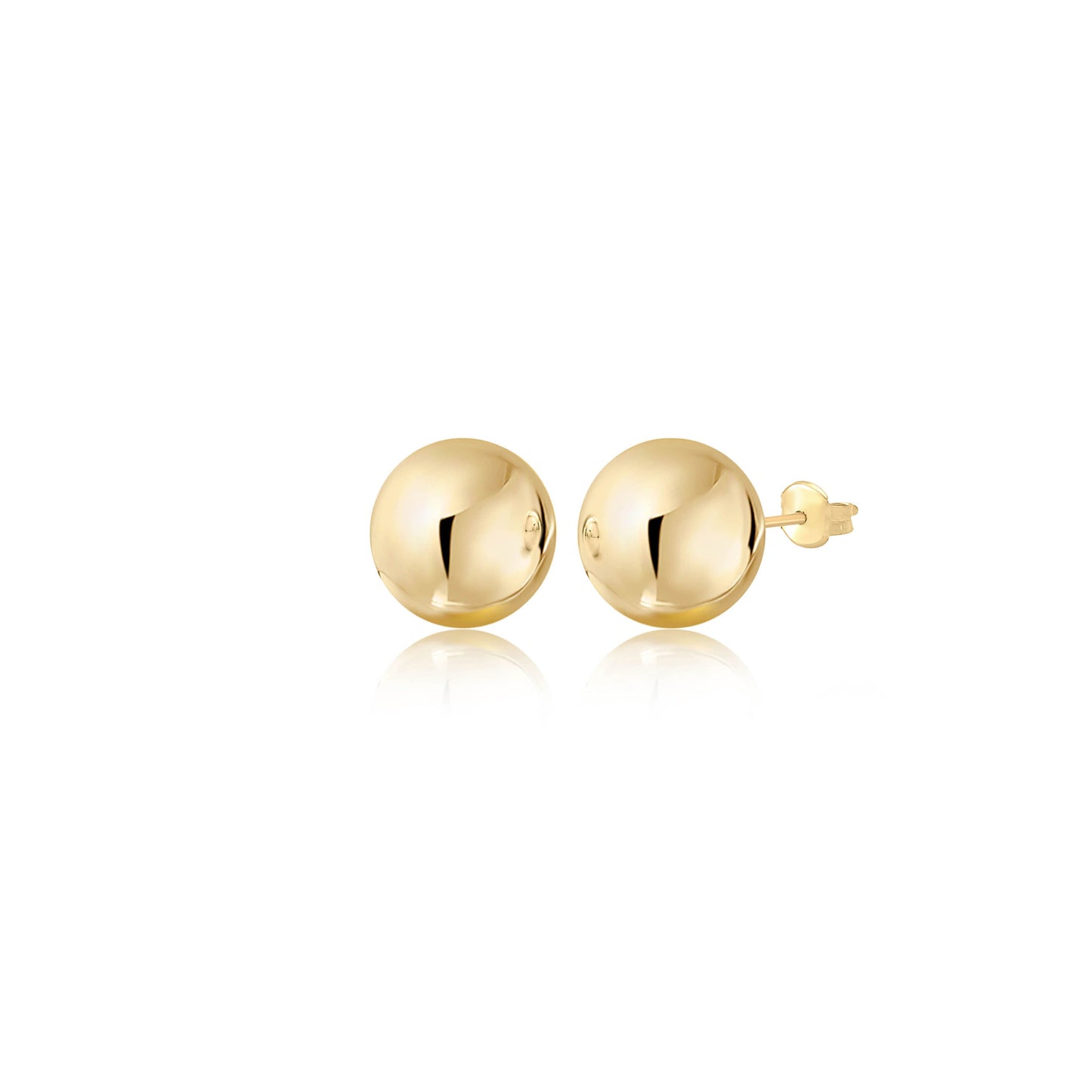 Gold Ball Stud Earrings for Women and Girls