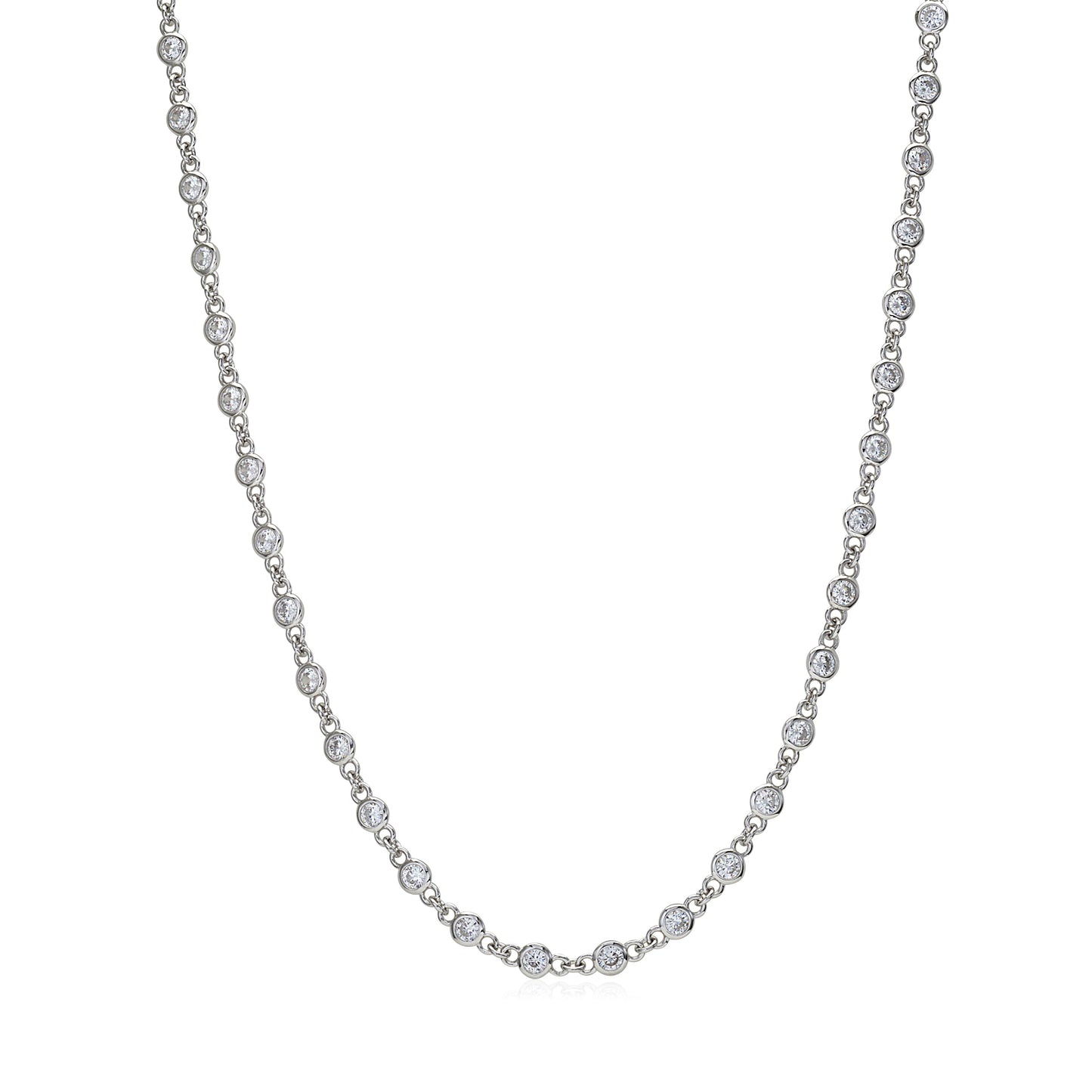 MASSETE Sterling Silver 925 By the Yard Long Opera Length Necklace Chain 35"