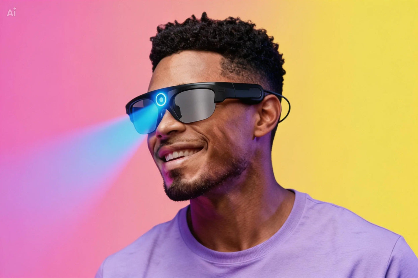 Midnight Black Titan Audio Specs | IPX4 Waterproof Smart Bluetooth 5.0 Sports Sunglasses with Wireless Mic & Open-Ear Audio