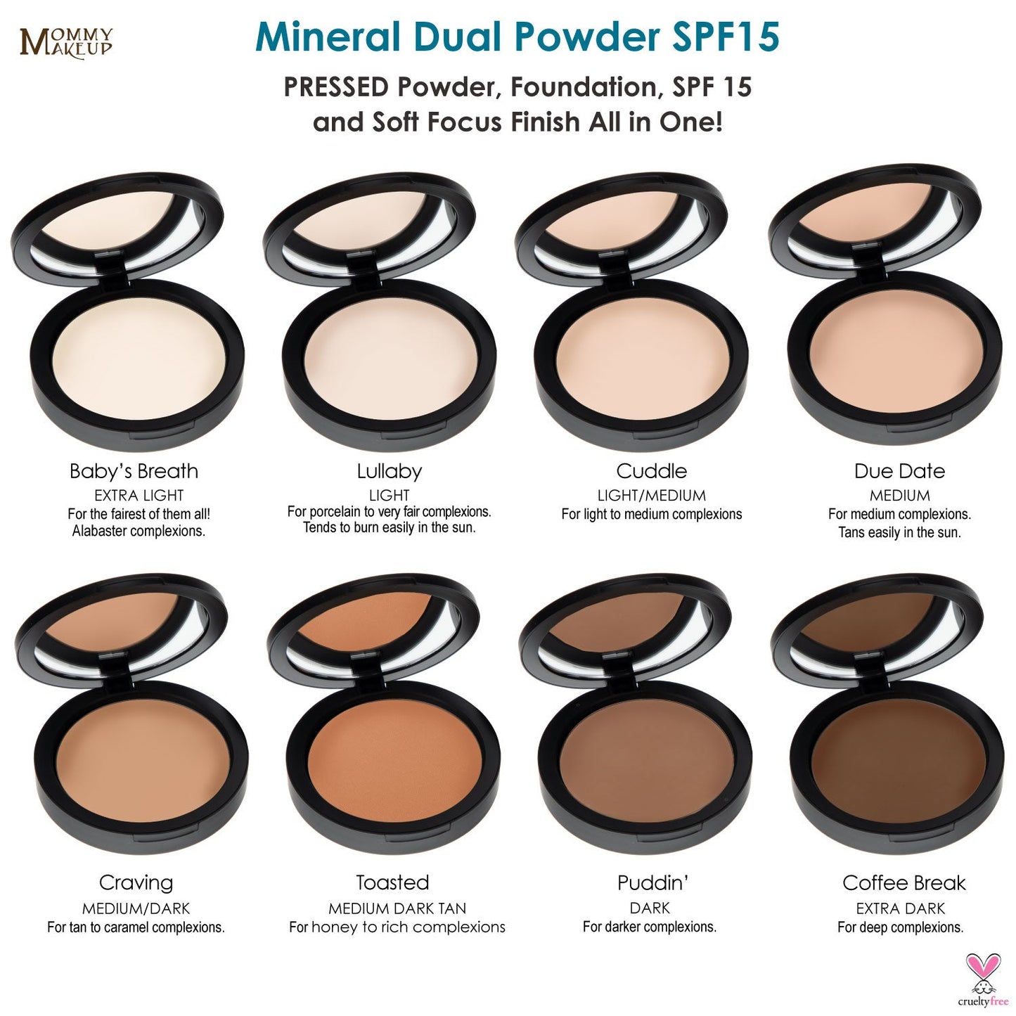 Mineral Dual Powder Foundation SPF15 (0.40 oz.) - COFFEE BREAK (Extra Dark)