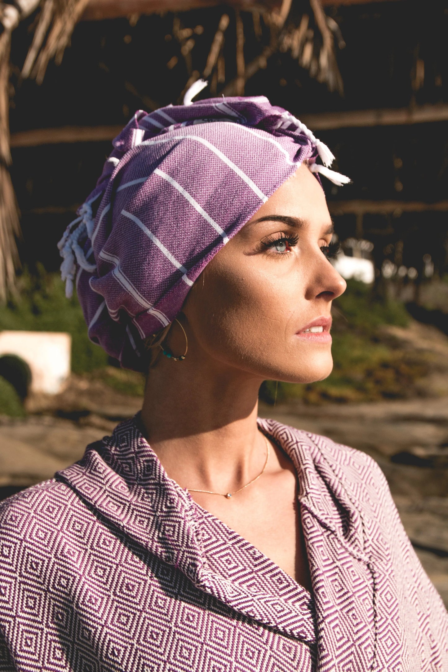 Turkish Bathrobe - Hand Made 100% Turkish Cotton - Venice