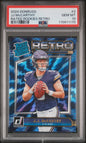 Graded 2024 Panini Donruss JJ McCarthy #2 Rated Rookies Retro Rookie RC Football Card PSA 10 Gem Mint