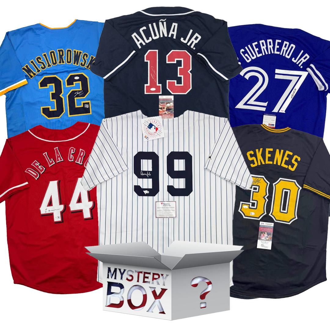 Autographed/Signed Opening Day 2026 Baseball Jersey Mystery Box with PSA JSA or Beckett COA