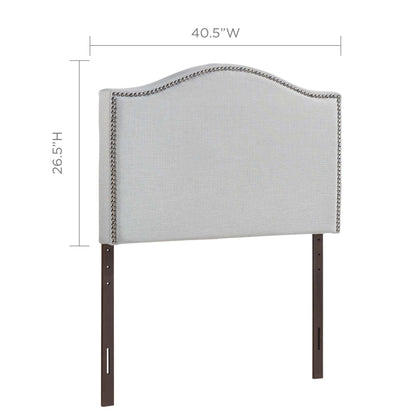 Curl Nailhead Upholstered Twin Headboard by Modway