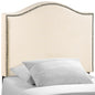 Curl Nailhead Upholstered Twin Headboard by Modway