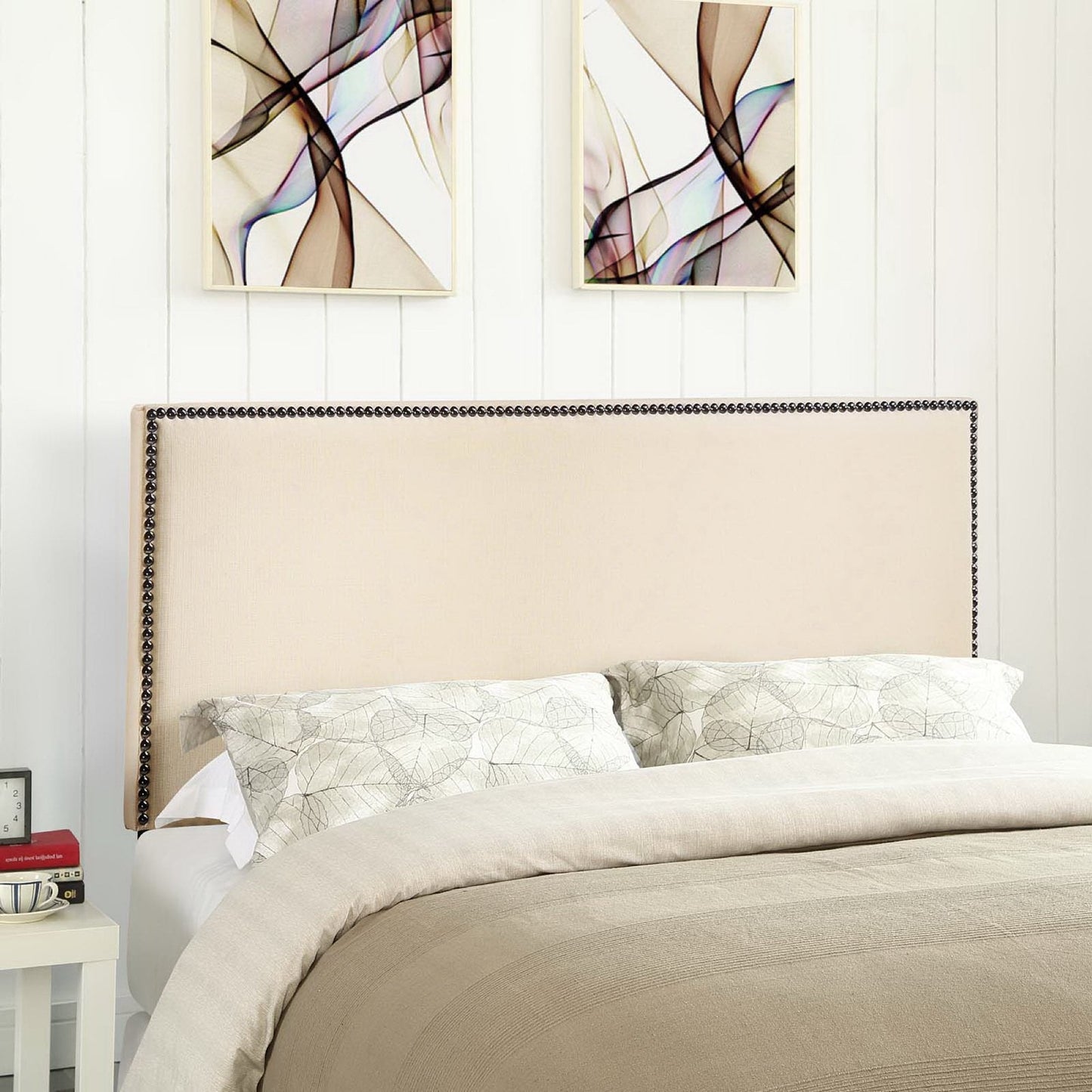 Region Nailhead Upholstered Queen Headboard by Modway
