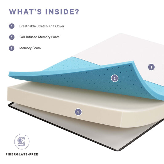 Aveline 8" Gel-Infused Memory Foam Mattress by Modway