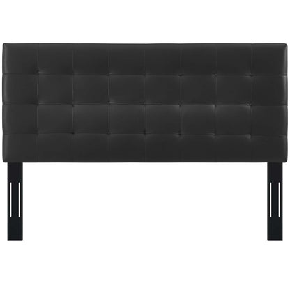 Paisley Tufted Upholstered Faux Leather Full/Queen Headboard by Modway