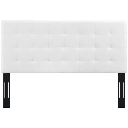 Paisley Tufted Upholstered Faux Leather King and California King Headboard