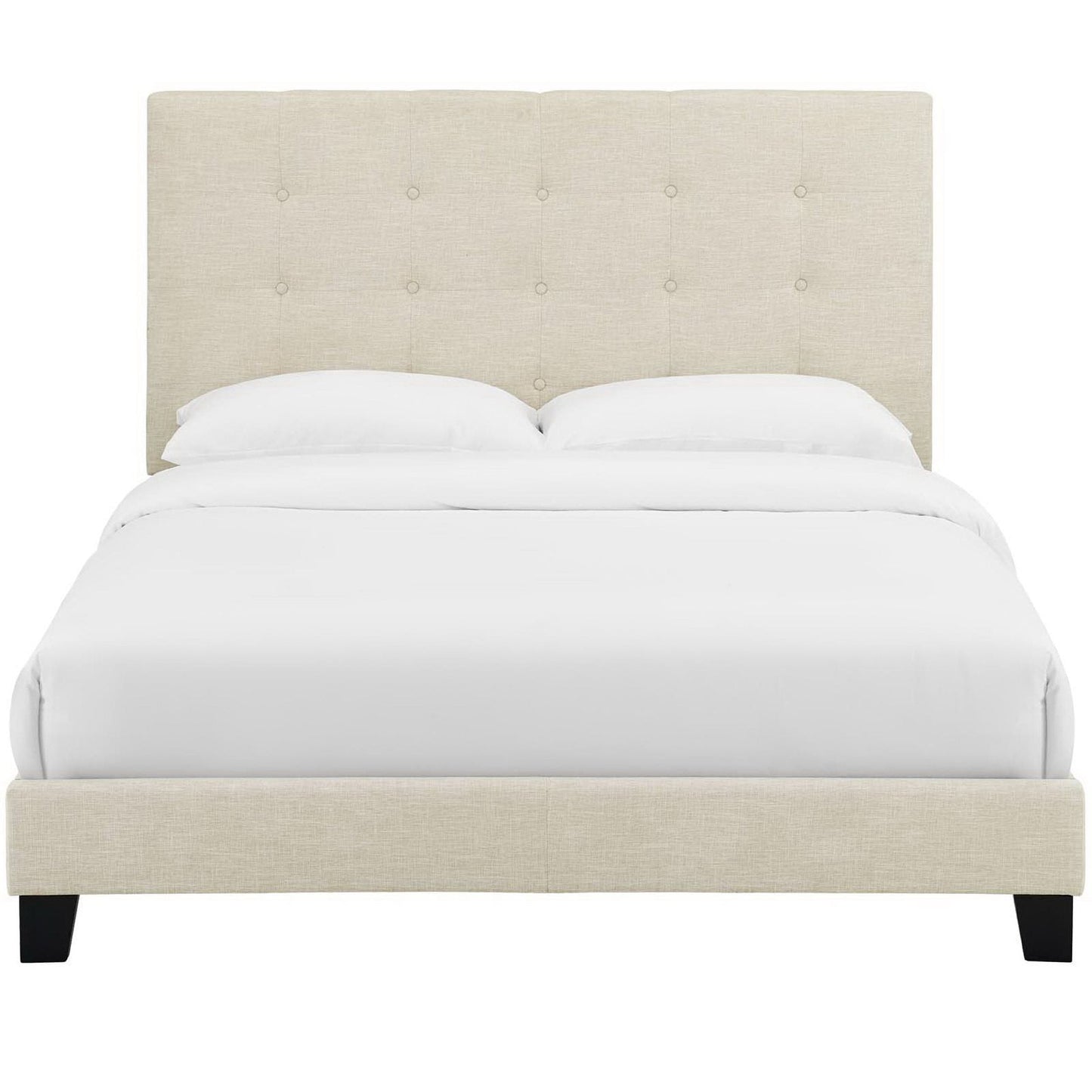 Melanie Tufted Button Upholstered Fabric Queen Platform Bed by Modway