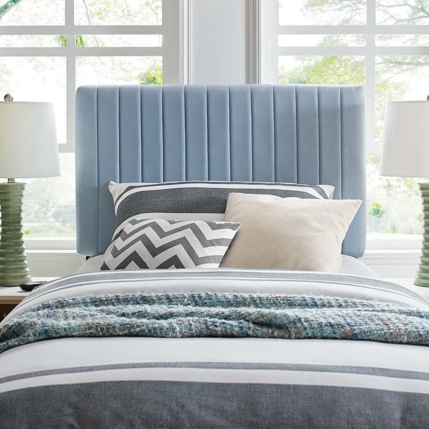Keira Performance Velvet Twin Headboard by Modway