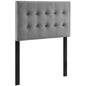 Emily Biscuit Tufted Performance Velvet Twin Headboard