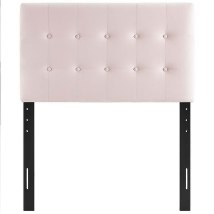 Emily Biscuit Tufted Performance Velvet Twin Headboard