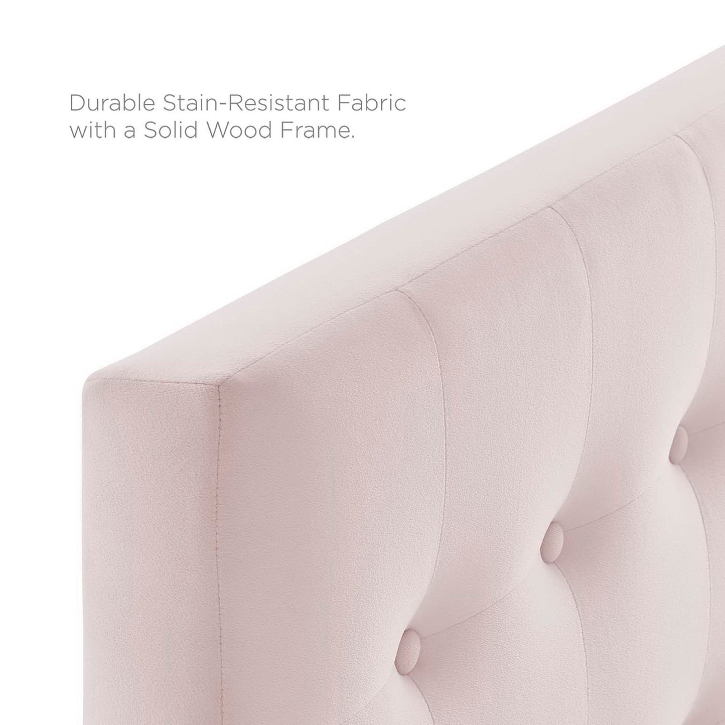 Emily Biscuit Tufted Performance Velvet Twin Headboard