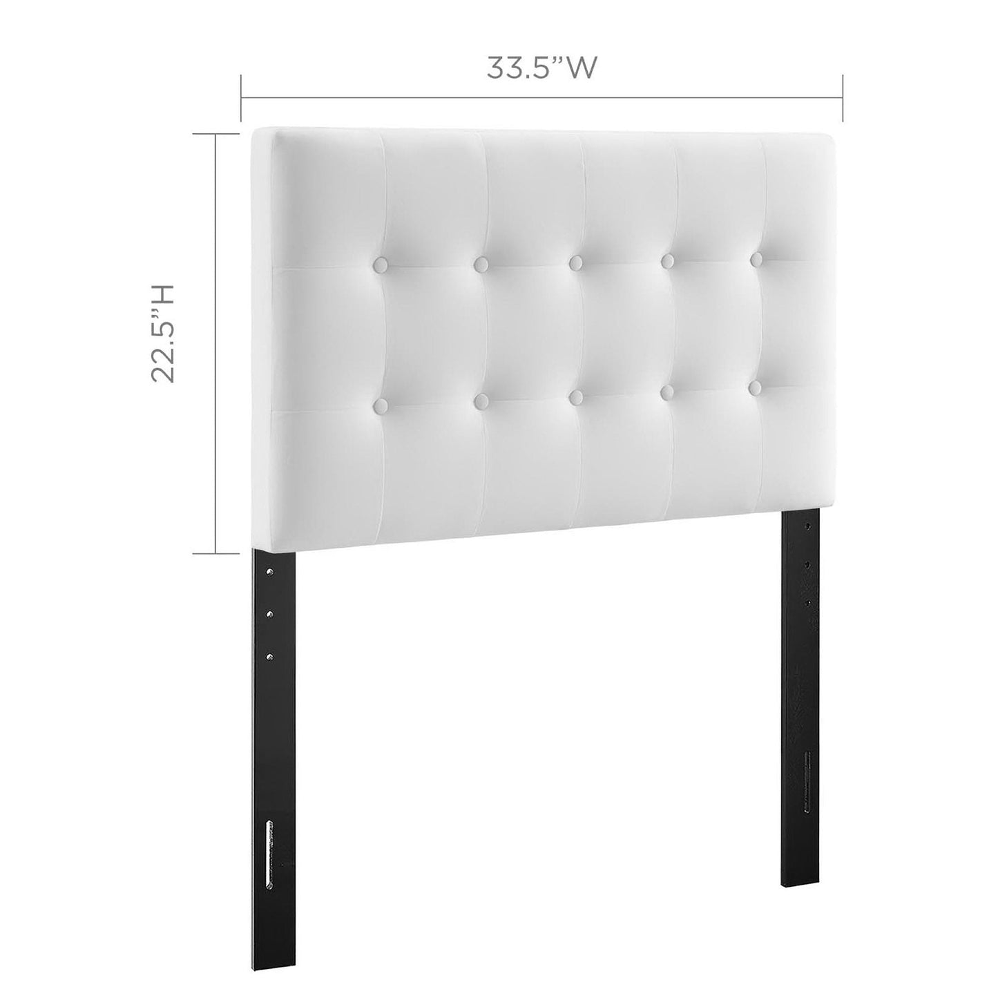 Emily Biscuit Tufted Performance Velvet Twin Headboard