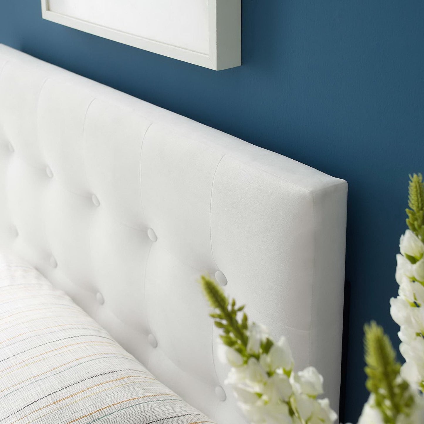 Emily Biscuit Tufted Performance Velvet Twin Headboard