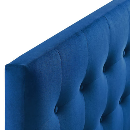 Emily Biscuit Tufted Performance Velvet Headboard