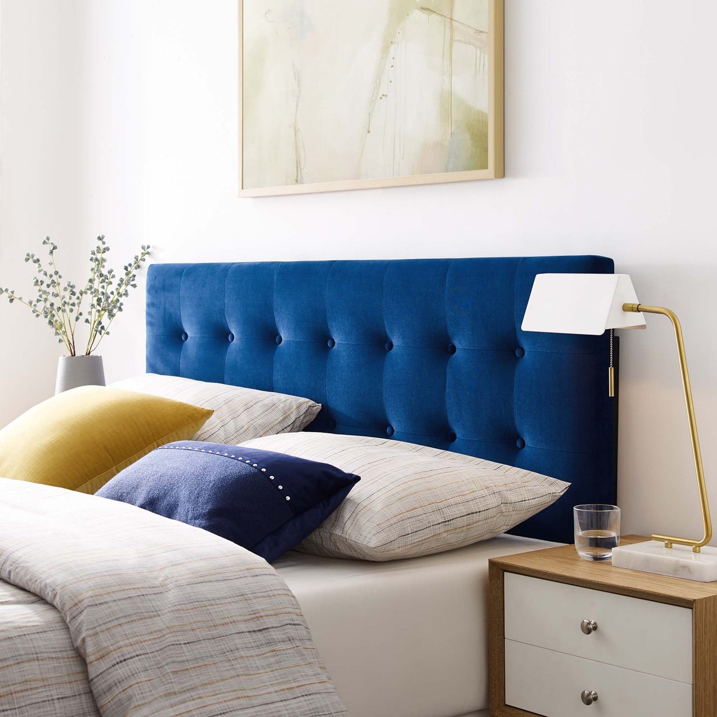 Emily Biscuit Tufted Performance Velvet Full Headboard by Modway