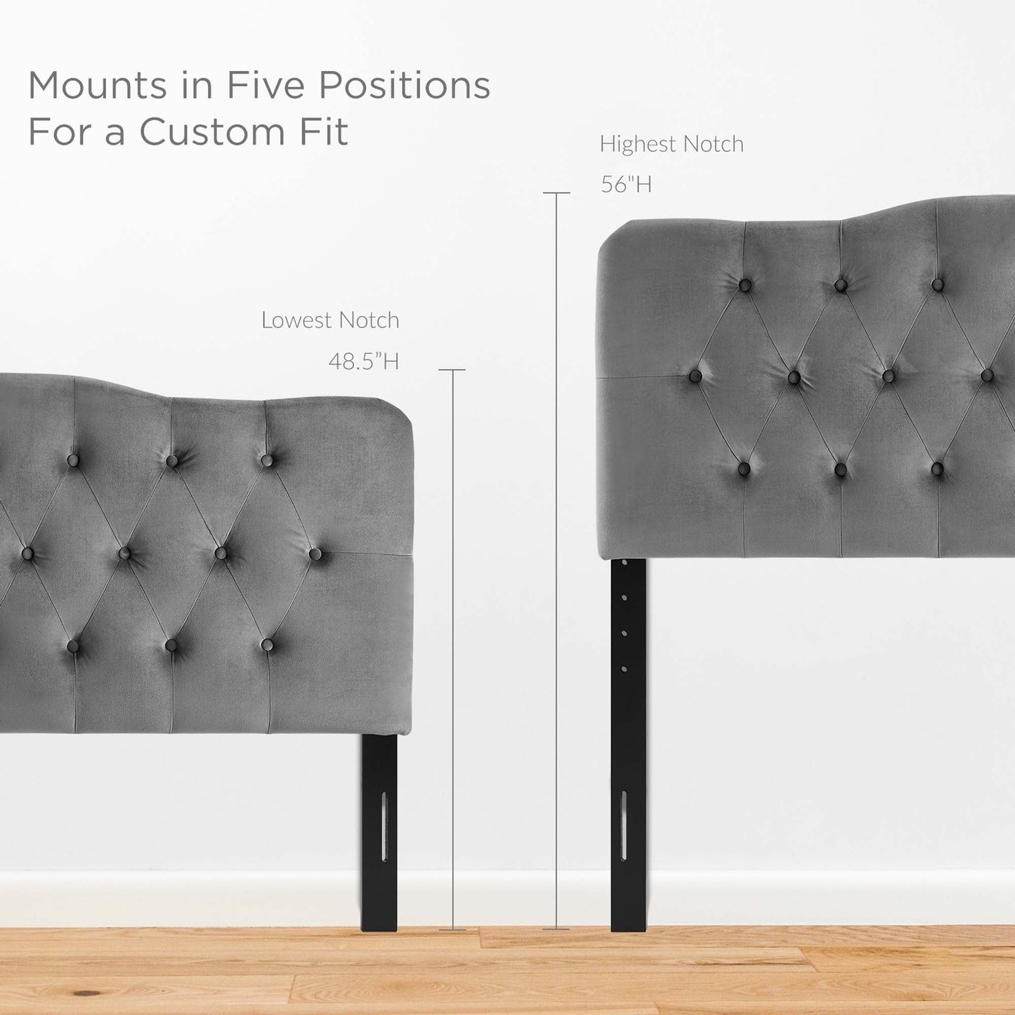 Annabel Diamond Tufted Performance Velvet King Headboard by Modway