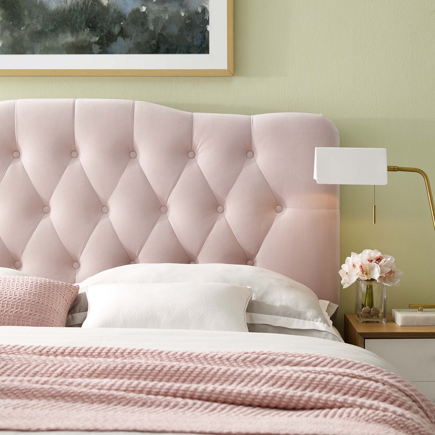 Annabel Diamond Tufted Performance Velvet King Headboard by Modway