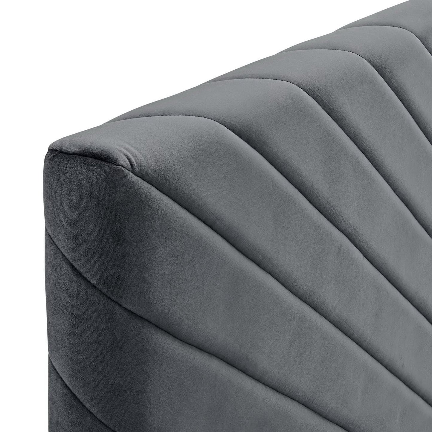 Alyson Angular Channel Tufted Performance Velvet Full/Queen Headboard by Modway