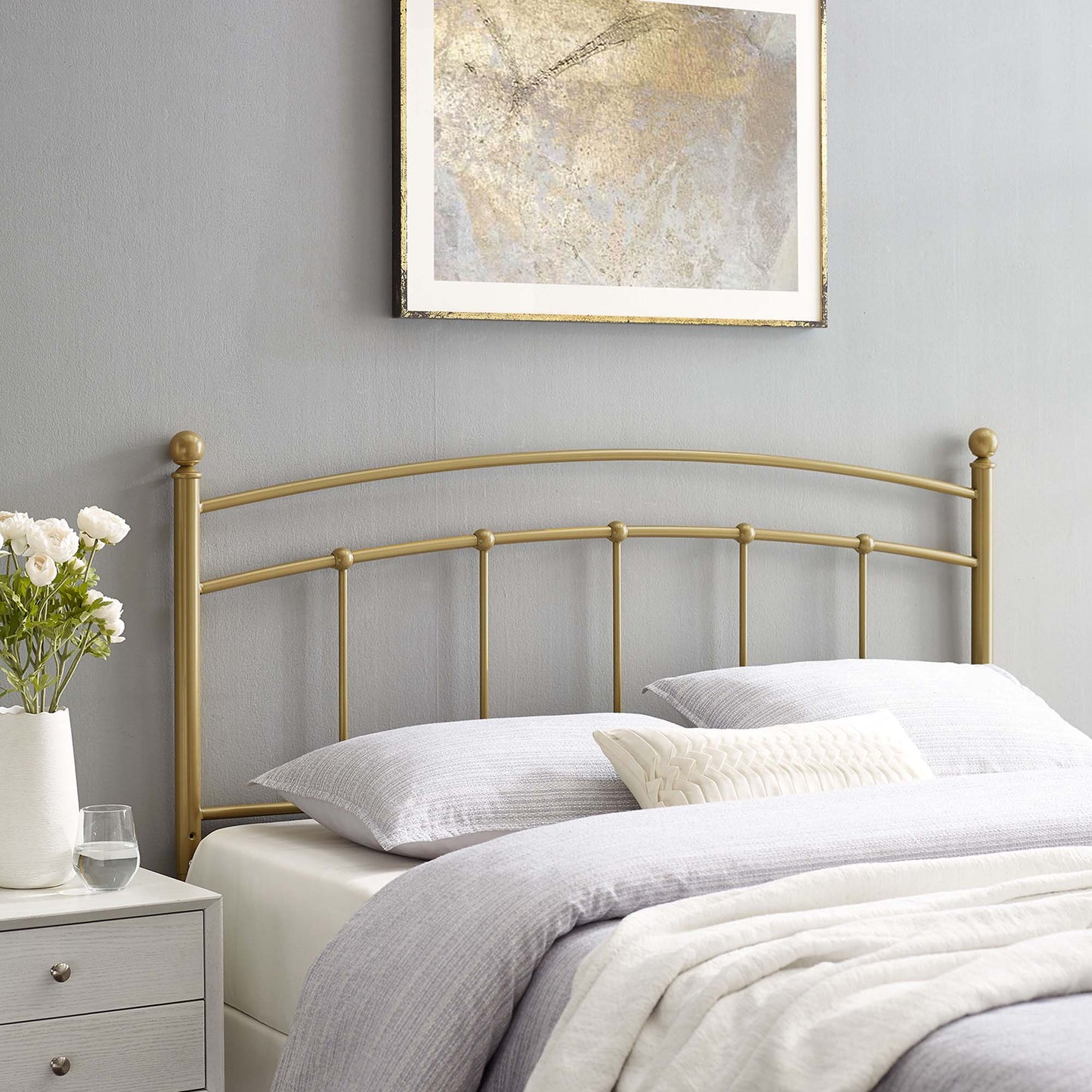 Abigail Metal Twin Headboard by Modway