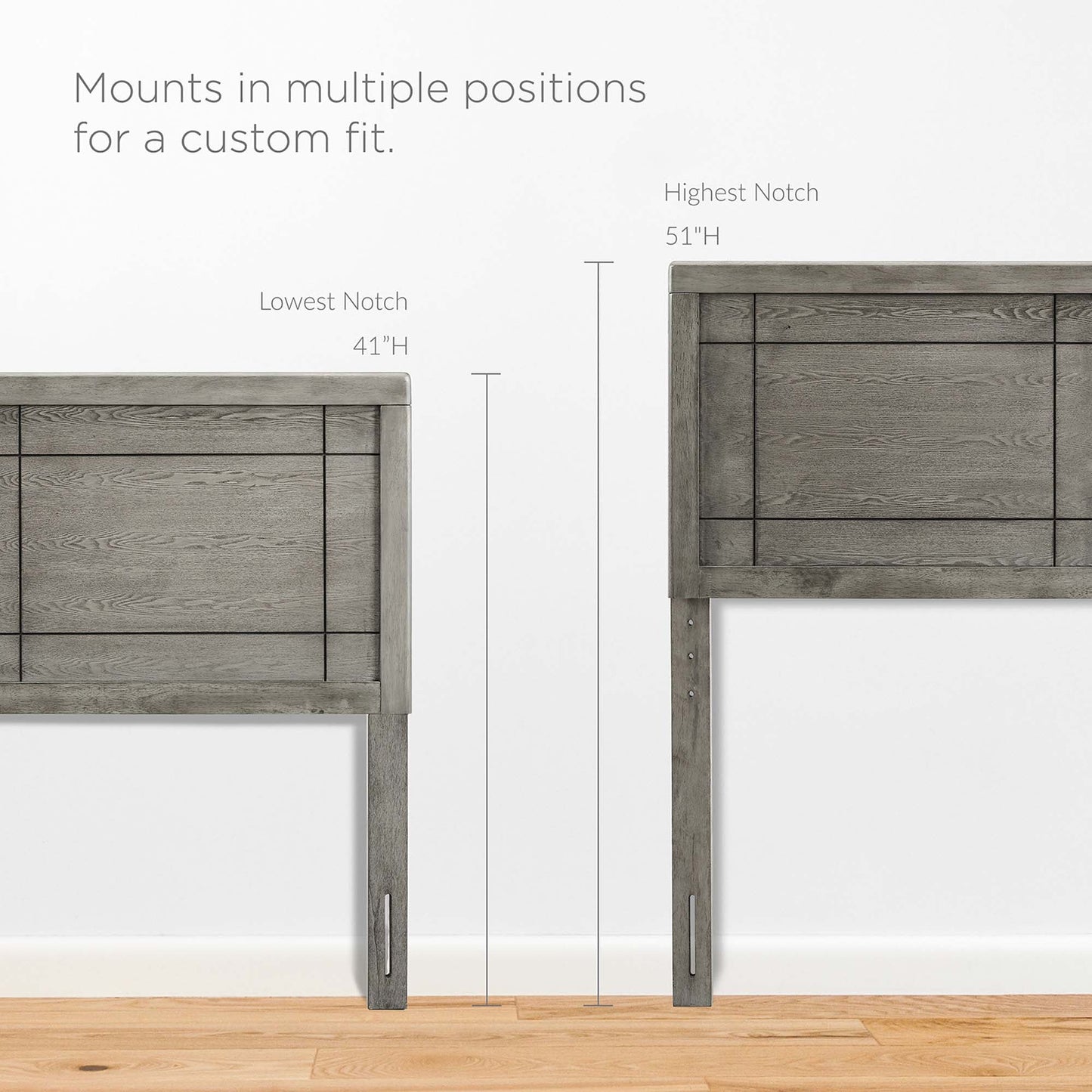 Archie Wood Twin Headboard by Modway