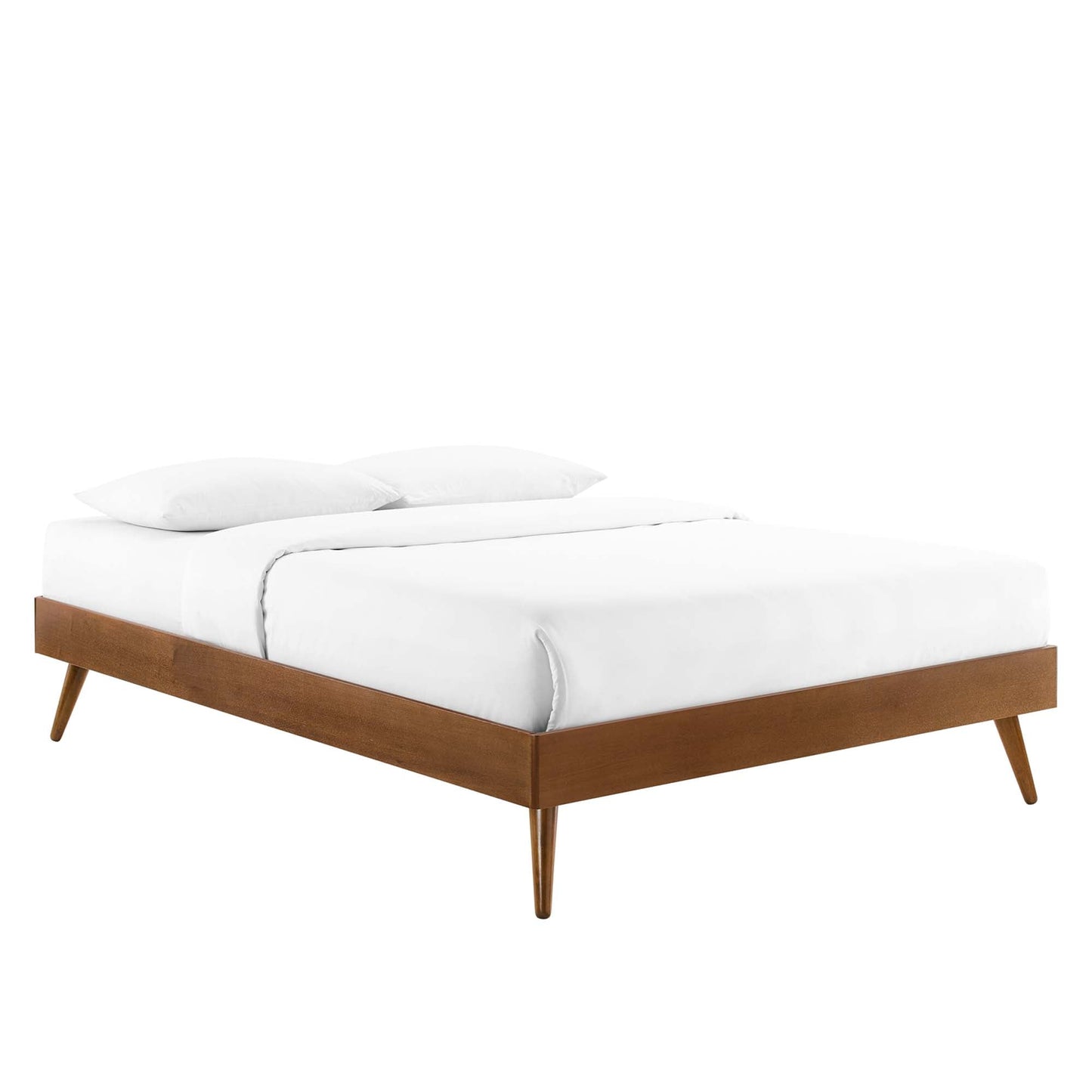 Bridgette Wood Twin Platform Bed With Splayed Legs