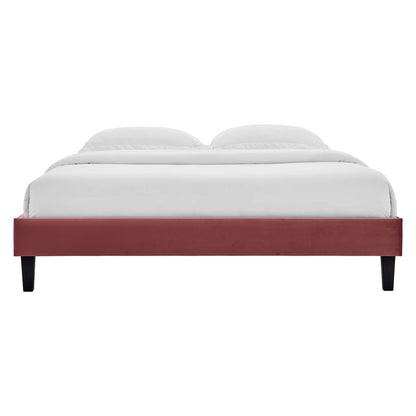 Reign Performance Velvet Twin Platform Bed Frame by Modway